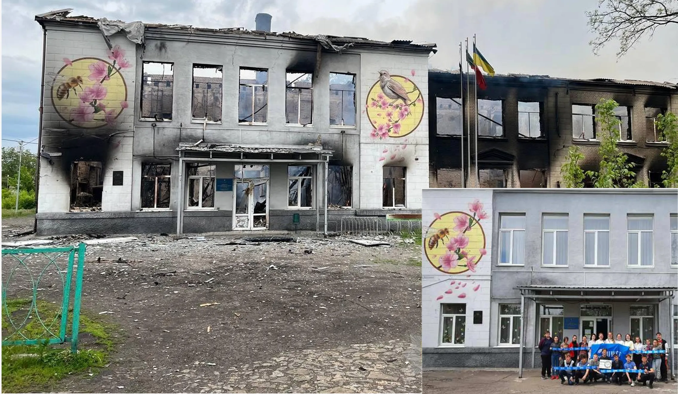 Сакури на авдіївській школі №1