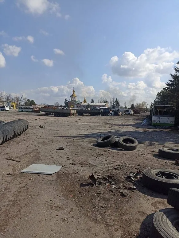 Зруйнований російськими військами Покровськ
